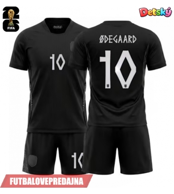 Lacne Dětský Futbalové dres Nórsko Martin Odegaard #10 MS 2026 Krátky Rukáv - Preč (+ trenírky)